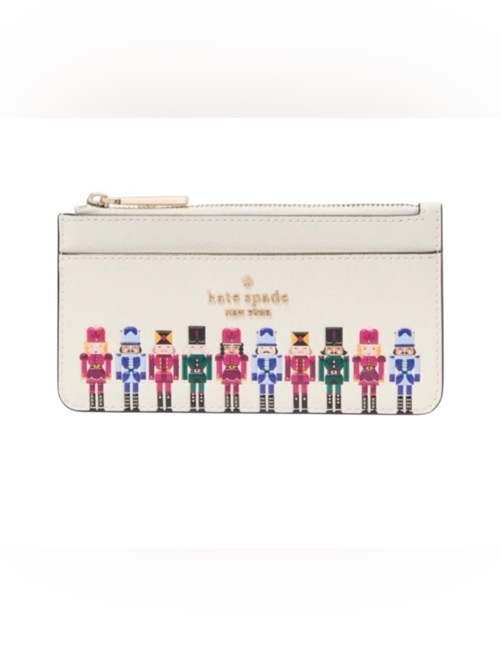 KATE SPADE OH WHAT FUN NUTCRACKER LARGE SLIM CARD HOLDER